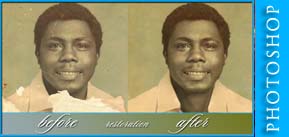 before and after photo restoration by S.Faíson